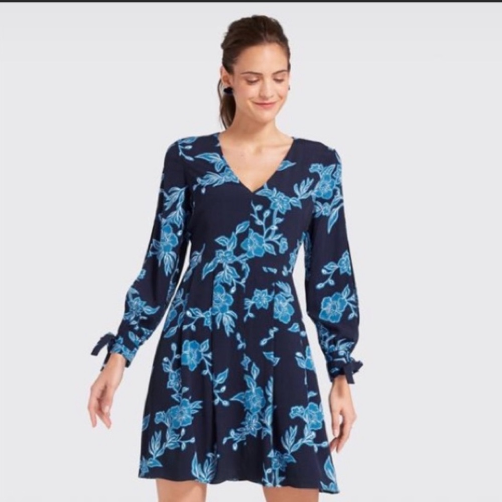 Draper James Blue Floral Dress